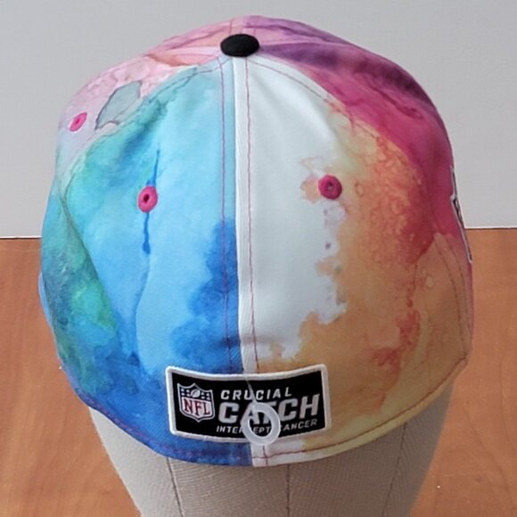 NFL Jacksonville Jaguars Football Crucial Catch Tie Dye Stretch Fit Cap - M/L - Picture 4 of 12